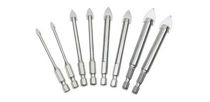 1/4 Hex Shank Glass Drill Bits YG6X Đỉnh 3-20mm