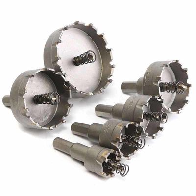 6pcs Tungsten Carbide Tipped Hole Saw Set 22-65mm cho thép không gỉ