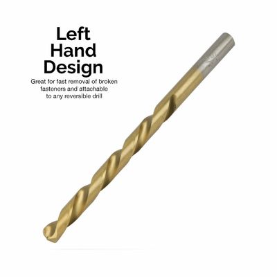 Bộ mũi khoan HSS tay trái với lớp phủ Titan Nitride