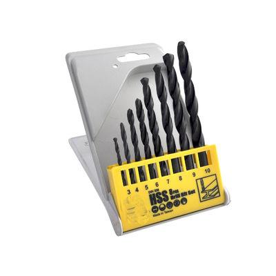 8Pcs HSS khoan bit thiết lập Black Oxide cho khoan kim loại
