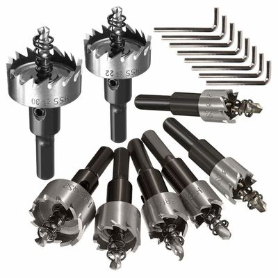 HSS lỗ xem bộ 8pc thép tốc độ cao cho khoan kim loại