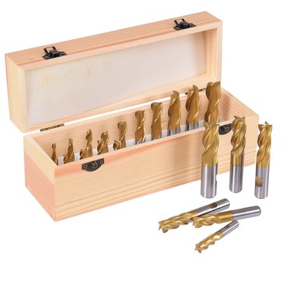 DIN844 4 Flute HSS End Mill cho kim loại nhôm thép không gỉ