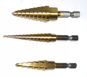 Bước khoan thép tốc độ cao Hex Hex Titanium Titanium Sáo thẳng cho kim loại Titanium Bước khoan Bit