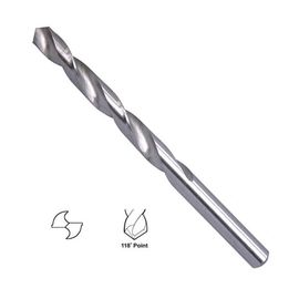 1-13mm DIN338 Mũi khoan thẳng HSS Mũi khoan được hoàn thiện sáng bóng cho nhôm / nhựa