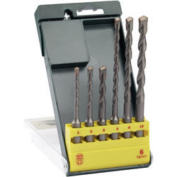 Bộ mũi khoan búa 6 CÁI SDS Plus với đầu được mài thẳng