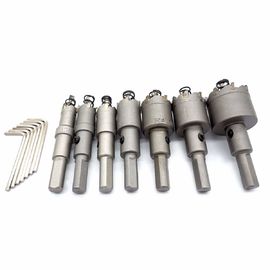 Vonfram 14mm-35mm Mũi khoan lỗ mũi khoan Mũi khoan Đặt 7 chiếc Màu bạc